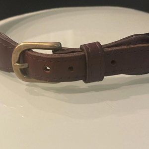 Westminister Canvas & Leather Belt Youth/Golf Design Size 28